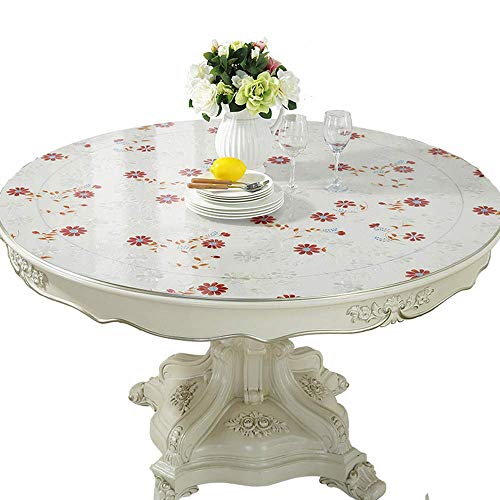Nappe de table ronde PVC imperméable tapis table basse restaurant verre souple - 2