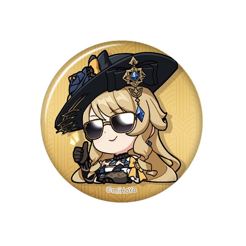 Genshin Impact Chibi Emoticon Series Fontaine Badge