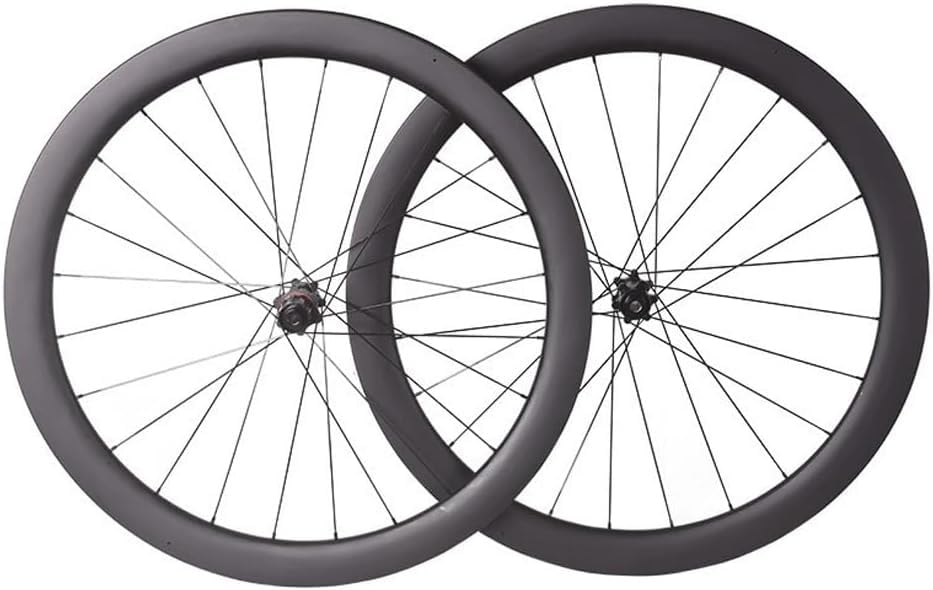 Roues vélo route carbone 700C axe traversant freins disque Center-Lock 38-50mm