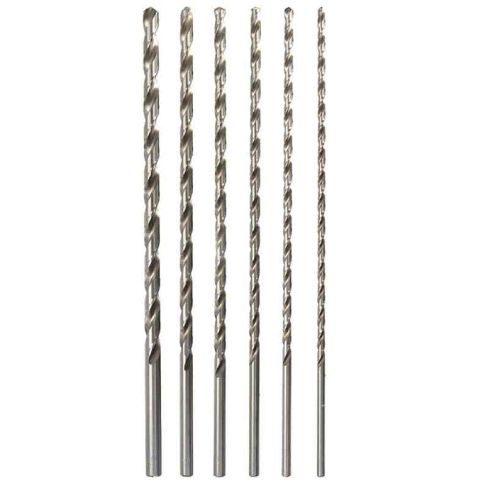 Twist Bohrer 6/7/8/9/10 / 12mm Durchmesser extra langer HSS Hacken Schaft Schnecke Spiralbohrer Set 350mm