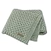 gormyel Coperta per letto per neonato, super morbida, calda e leggera, unisex, per bambini, in tessuto lavorato a maglia, resistente e facile da piegare, con imbottitura in mussola leggera e leggera