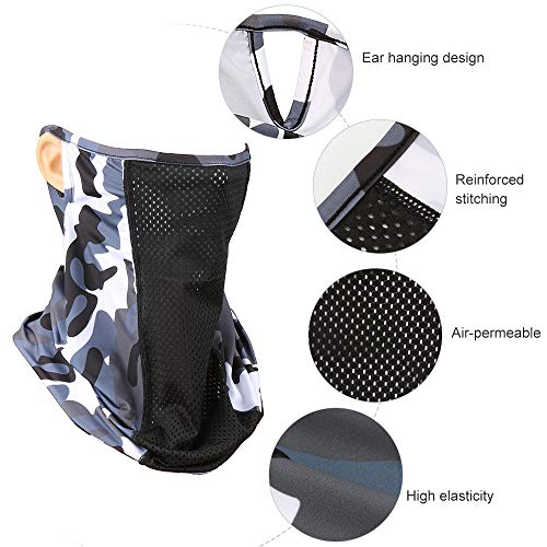 Lenço de ciclismo, Andoer Proteção UV Máscara facial Polaina de proteção solar Ciclismo ao ar livre