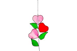 Heart Stained Glass Suncatchers Window Hanging