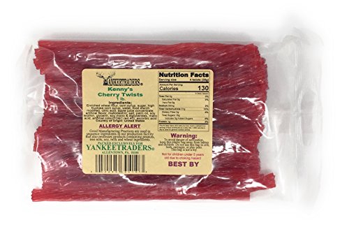Kennys Licorice Twists, Cherry, 1 Pound #TOP28