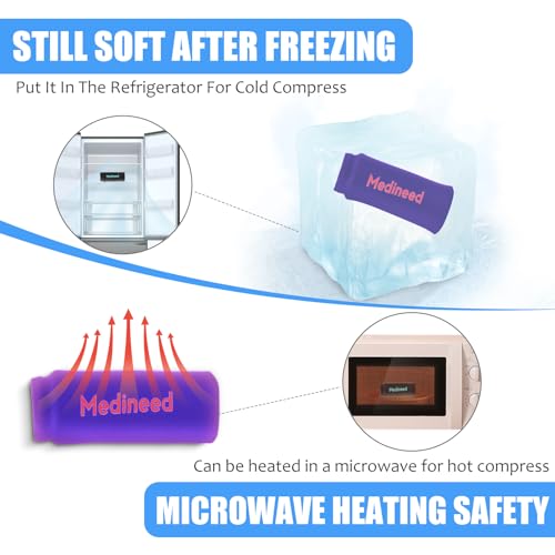 Image of 2PCS Finger Sleeves Gel Ice Pack, Lasting Cold Compress Freeze Sleeve, Reusable Finger Brace Ice Packs for Injuries, Arthritis, Tendonitis, Gout, Sprains, Middle Protectors(Purple)