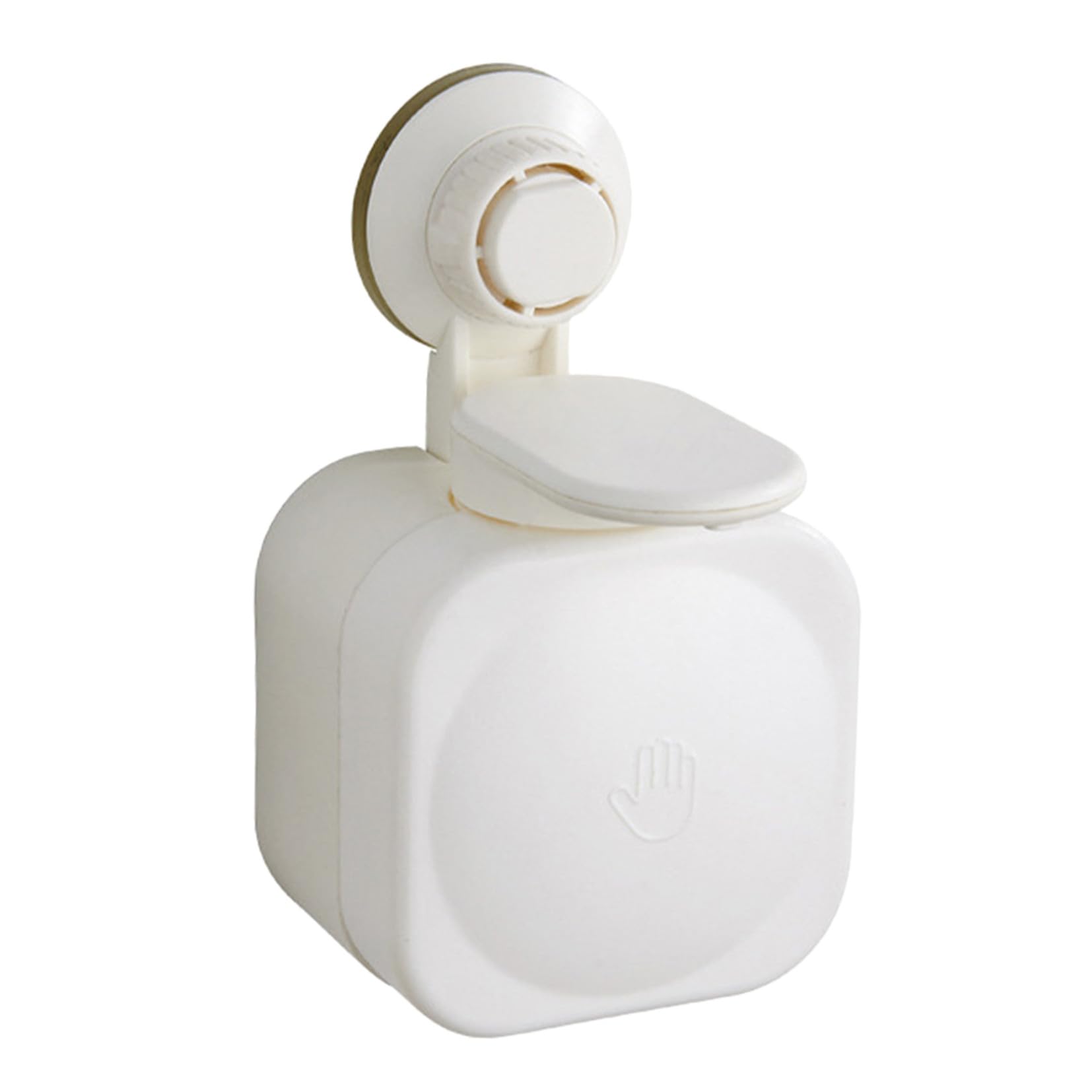 NUOBESTY Dispensador de Jabón Montado Pared con Ventosa Recargable Taladro para Baño y Cocina Capacidad y Fácil Uso para Ducha y Lavado de Manos