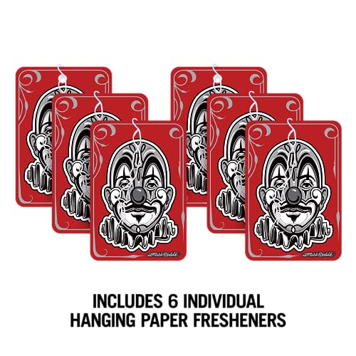 Turtle Wax X Mister Cartoon Hanging Car Air Freshners & Odor Neutralizing Hanging Paper, Air Freshener for Car & Home Hanging Car Air Freshners (CLOWN TOWN FRESHENER)