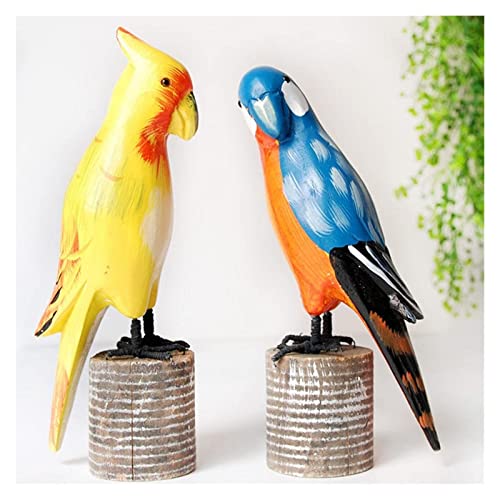Bois de perroquet RLKHXBS table de table sculpture ornementale maison - 4