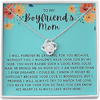 Mom Necklace with Gift Box 
