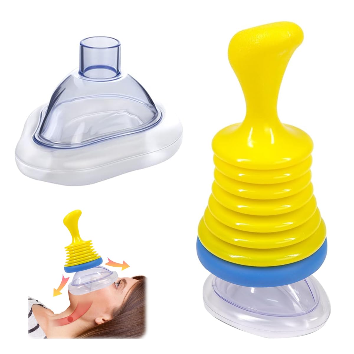 Choking Rescue Device, Anti Choking Device for Kids and Adults, Portable Suction Units Device, Anti Choking Device All Ages, for Home and Travel Kit
