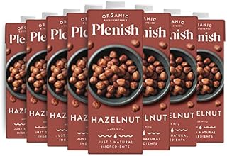 Plenish Organic Unsweetened Hazelnut Milk (8 x 1 Litre)