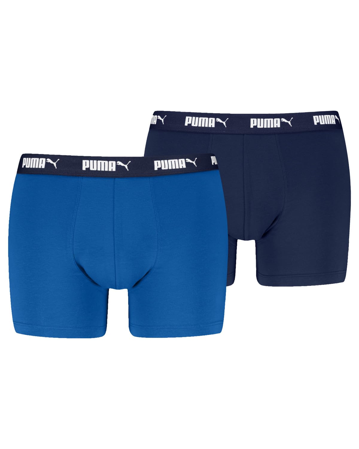 PUMA Mens Sports Boxers (Pack of 2) Blue Combo, L
