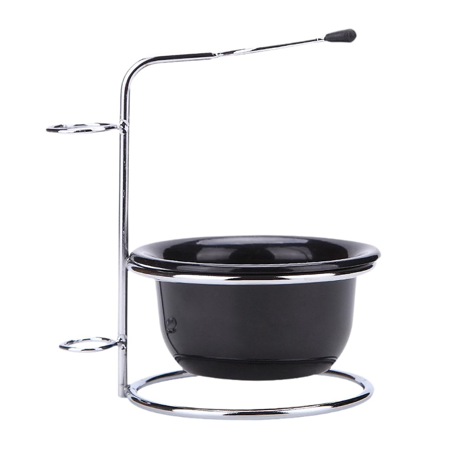 harayaa Shaving Bowl Stainless Steel,Shaving Cup,Portable,Barbers Accessories,Metal Soap Mug Bowl,Shaving Mug for Men Husband Father, black