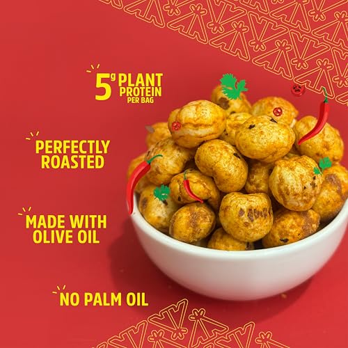 Image of Taali Roasted Makhana | 60 gm (Pack of 6) | Sriracha Spice | 100% Vegatarian | Gluten Free, No Cholesterol, No Trans-Fat