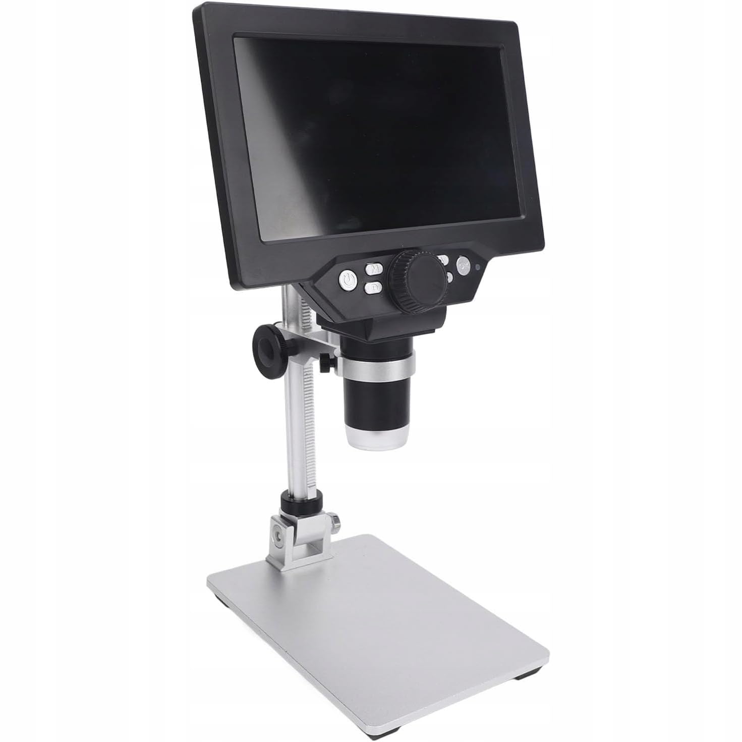 Rosfix NanoZoom AX1200 - Microscopio digital LCD 7" 12MP 1080P | Ampliación 1200x, LED, USB, microSD, soporte de aluminio | Análisis electrónico y biológico