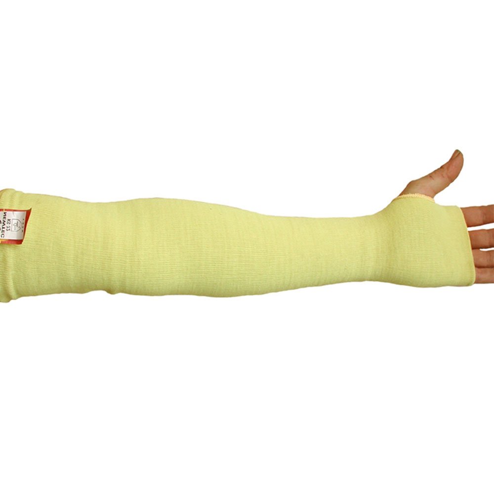 Ultimate Industrial KKSL-22 KKSL Kevlar Cut Resistant Sleeve Single Sleeve, 22 Inches, Yellow