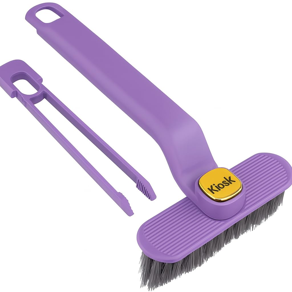 Multi Function Bathroom Cleaning Brush with Hard Bristles | Tile Gap & Grout Cleaning Brush | Floor, Kitchen Sink & Corner Scrubber Tool-image-19