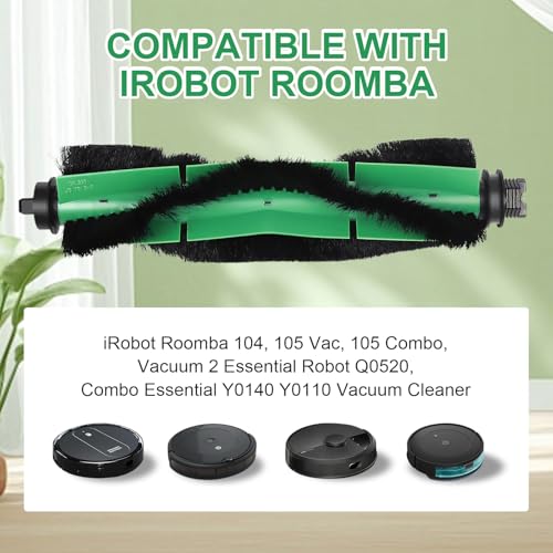 Image of 4 Pack Brushes Accessories Compatible with iRobot Roomba 104, 105 Combo, Vac 105, Vacuum 2, Q0120, Q0520, Y0140, Y0110 Robot Vacuum Cleaner, 1 Cleaning Tool