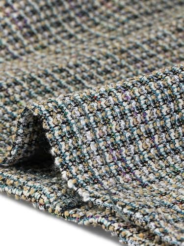 Image of Allegra K Tweed Cardigan for Women Vintage Open Front Short Sleeve Crop Outwear