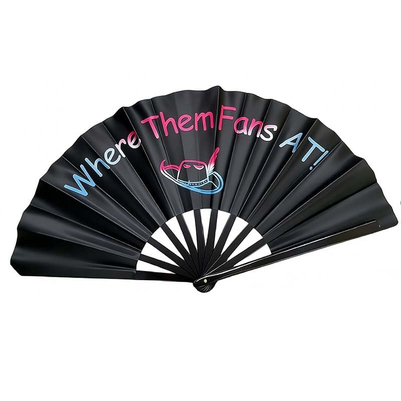Nogsay Handfächer,Faltfächer Bambus Oxford Kungfu Rave Fächer Groß,Faltbare Hand Fan Chinesische Japanese Deko Sommer Fecher für Hochzeit,Party,Tanz,Musikfestival,Leistung