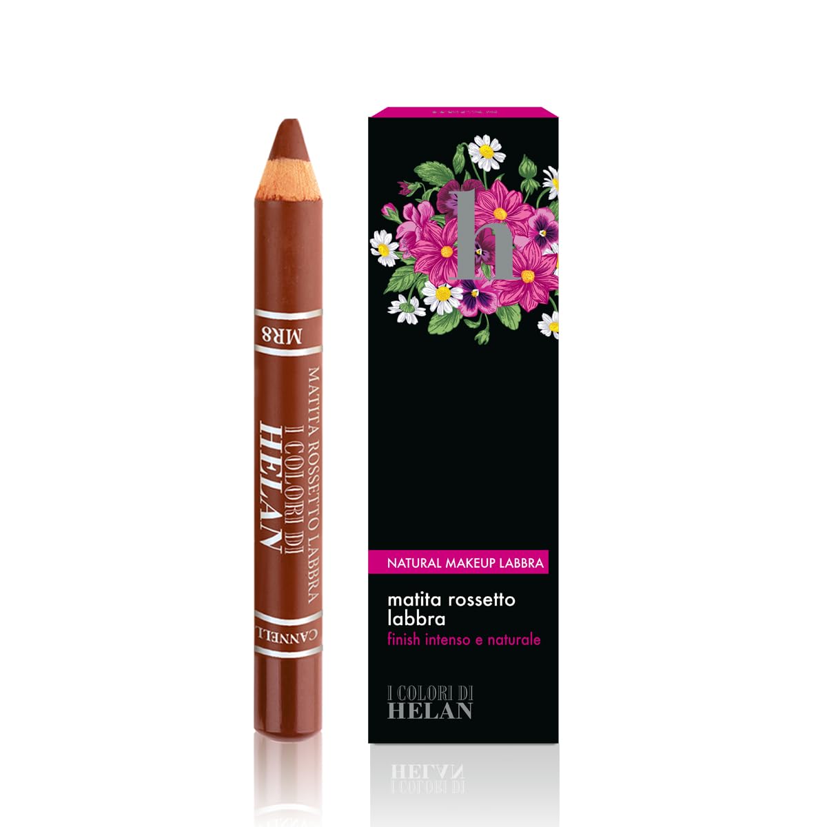 Helan I Colori di Helan - Soft Cinnamon Lip Pencil Moisturising Luminous Make Up, Lip Pencil Precise Stroke with Nourishing Waxes Creamy Texture Intense Long Lasting Lipstick for Natural Make Up