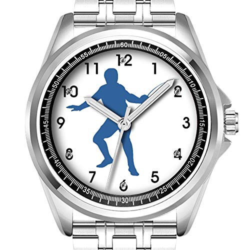Preisvergleich Produktbild Personalisierte Herrenuhr, modisch, wasserdicht, Diamant_506.Zaun-Silhouette
