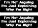 2 | i'm not arguing, i'm just explaining why i'm right, I Make Decals™, funny, humor, Hard Hat, lunch box, tool box, Helmet Stickers 1" x 3"