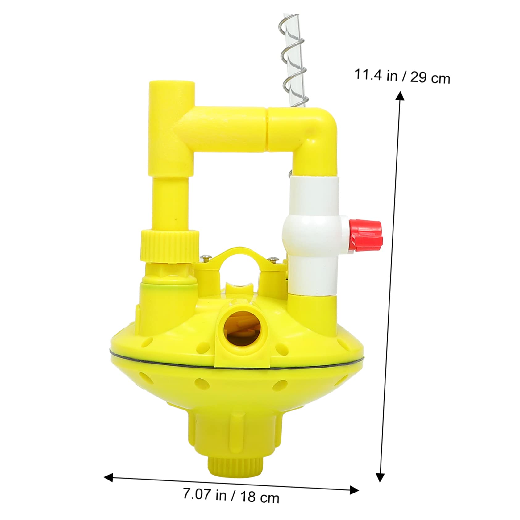 Valvola Regolatrice Pressione per Beverino Galline Plastico Giallo | Beverino Galline e Drinking Machine, Design Leggero, Prevenzione Perdite, Accessorio per Impianto Acqua