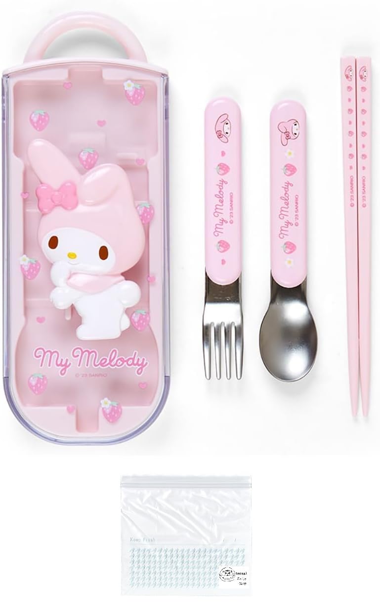 My Melody Bento Cutlery Set with Sliding Case