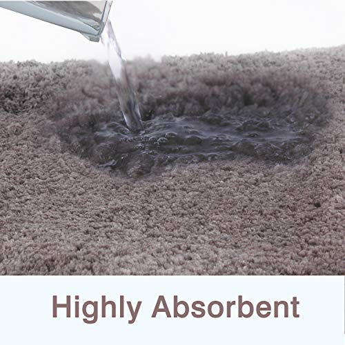 FCSDETAIL rutschfeste, Hochflor Badteppiche 50 x 80 cm, Maschinenwaschbare Badematte, Badvorleger mit… – Bild 7