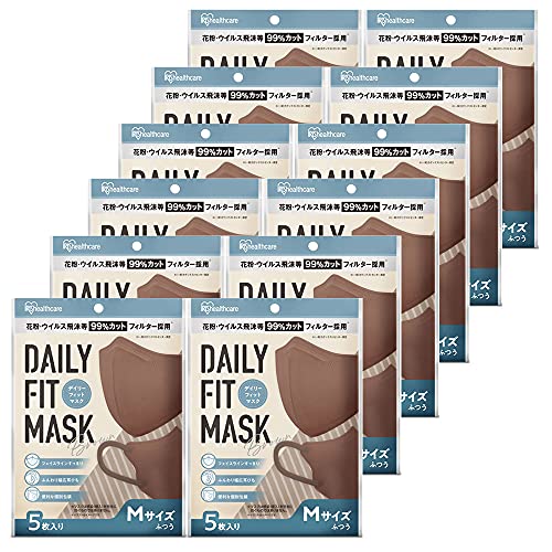 [ACXI[}] }XN ܂ J[ 60Zbg DAILY FIT MASK ӂTCY RK-D5MBR uE