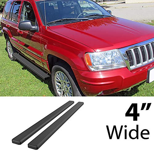 Estribos laterales APS 4 pulgadas negro para Jeep miniatura 2
