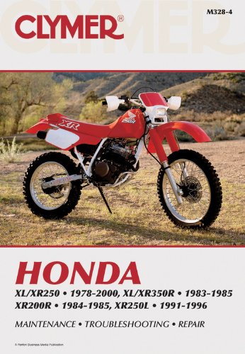 Honda XL/XR250 1978-2000, XL/XR350R 1983-1985, XR200R (CLYMER MOTORCYCLE REPAIR)