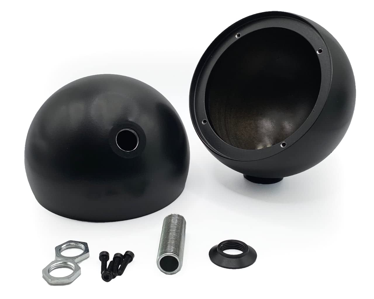 Aluminium Lautsprechergehäuse Ø100 mm für Hertz MLK 700.3 ML700.3 Mitteltöner in schwarz mit M13 Gewinde
