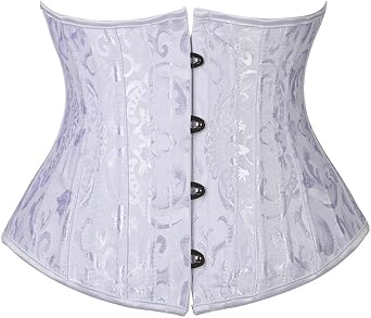 Womens 24 Steel Boned Waist Trainer Corset Short Torso Body Shaper