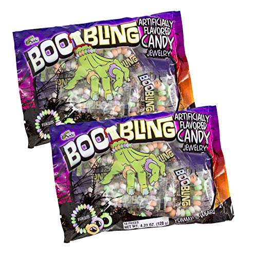 Boo Bling Candy Jewelry Pulseras y Anillos Halloween 32pz miniatura 1