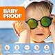 ElevaPulse Baby Sonnenbrille - UV400 Schutz, Polarisiert, Verstellbares Band, Weicher Silikonrahmen - Sonnenbrille Baby 0-12 Monate mit Tragetasche und Reinigungstuch