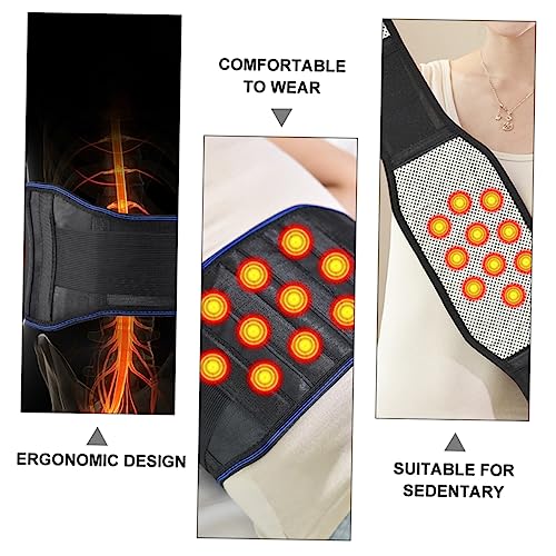 Faja lumbar autocalentable Beaupretty 120x8x1 cm negra miniatura 2