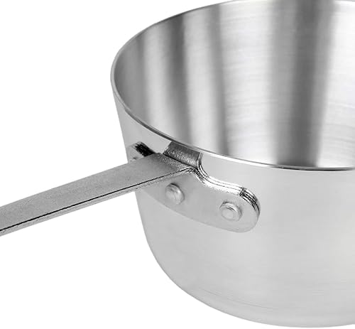 Miniatura 4 de -Cacerola de 5-1/2 cuartos de galón con acabado de espejo de aluminio– Sartén de cocina Olla multiusos de uso cacerola utensilios de cocina para el