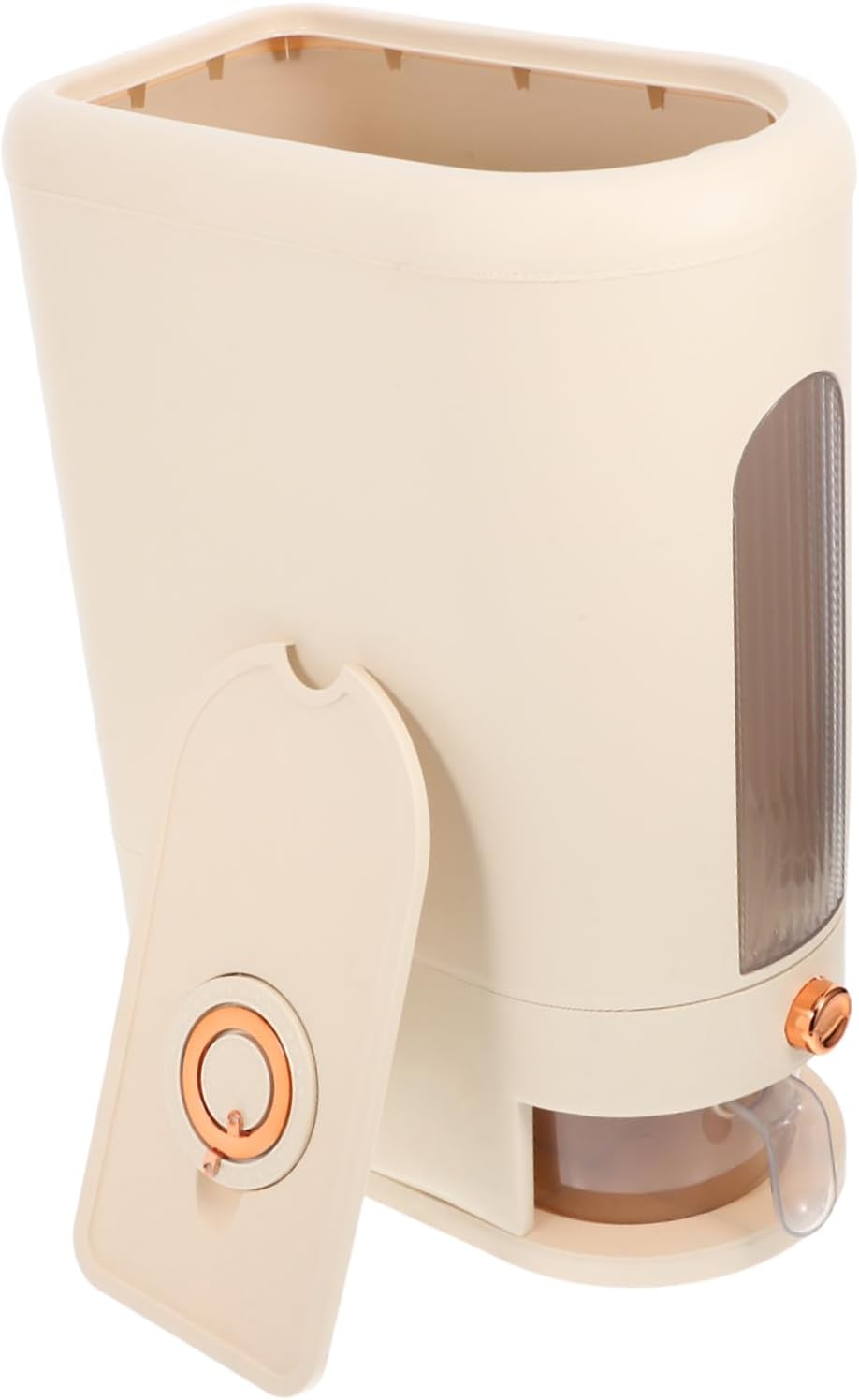 Airtight Rice Storage Container Measuring Cup Rice Dispenser for Cereal and Flour 5L Food-Grade Plastic for Kitchen Organization