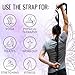 TECEUM Stretching Strap for Yoga & Physical Therapy – 10 Loops – Non-Elastic Leg Stretch Straps for Stretching, Exercising, Pilates, Post-Injury Rehabilitation for All Levels – Men & Women