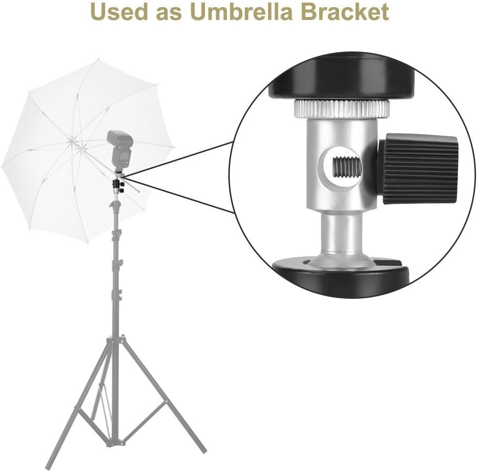 Fotga 360° C Type Swivel Camera Flash Bracket Umbrella Holder Light Stand : Photographic Lighting : Electronics