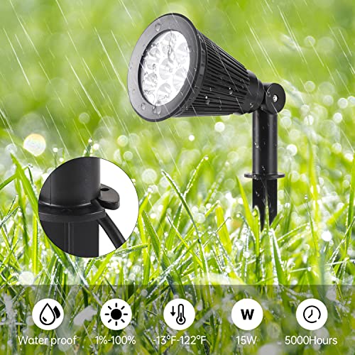 Mgkz Solar Spot Lights Outdoor, Multi-Color Waterproof Solar Landscape Lighting Rgb Spotlights Solar Outdoor Lights Halloween Christmas Decoration Lights For Garden Backyard Pool Flag, 2 Pack #TOP2