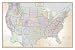 24x36 United States, USA US Executive Wall Map Poster Mural (24x36 LAMINATED)