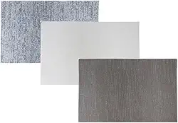 Jogo Americano Retangular Sortidos Em Tecido Mesclado Individual Para Mesa De Jantar