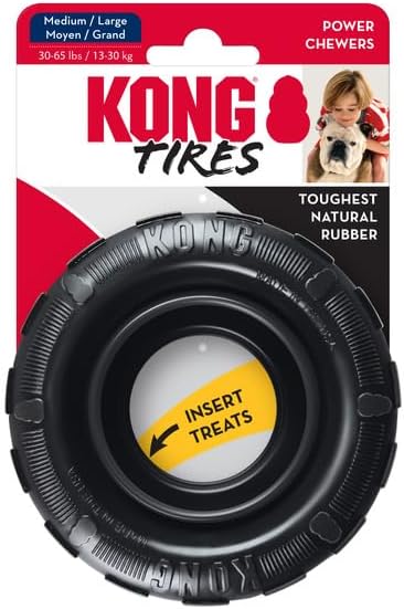 (3 Pack) KONG Tires Extreme Dog Toy, Medium/Large