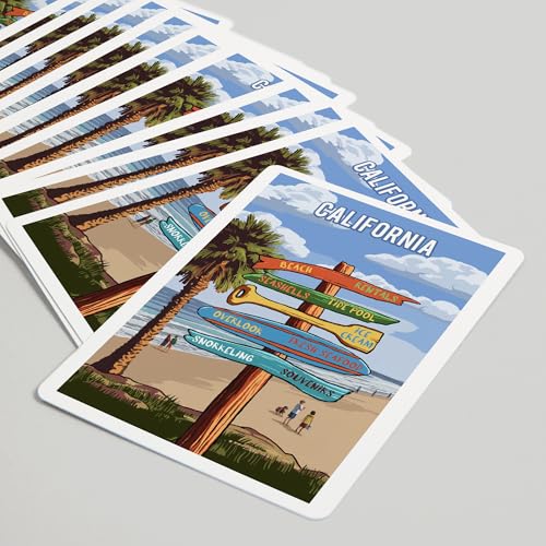 Baraja de poker Lantern Press California 52 cartas miniatura 5