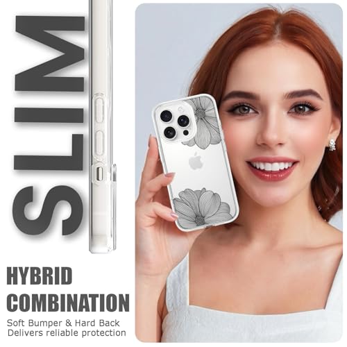 Coque iPhone 15 Pro fleurs joli cadeau tendance filles femmes - 4