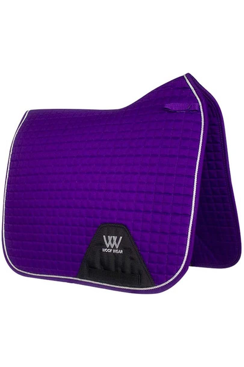 Woof Wear Dressage Saddle Cloth - Ultra Violet - Anatomic shaping with high wither design - Girth strap separation loops