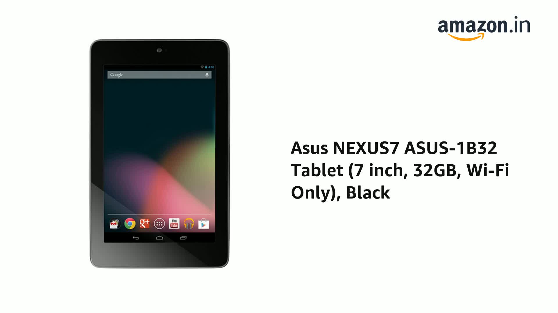 Asus NEXUS7 ASUS-1B32 Tablet (7 inch, 32GB, Wi-Fi Only), Black
